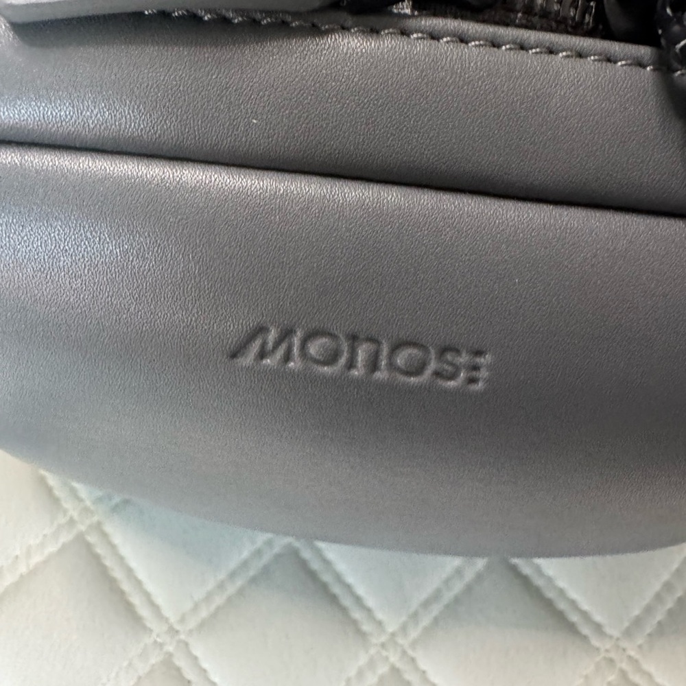 Monos Gray Leather Bag